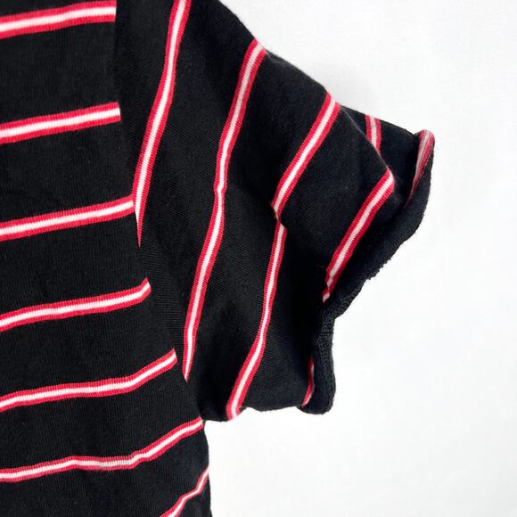 Forever 21 Cropped Stripe Polo Shirt Small - Picture 6 of 6